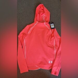 BRAND NEW Under Armour Bright Coral Hooded Sweatshirt